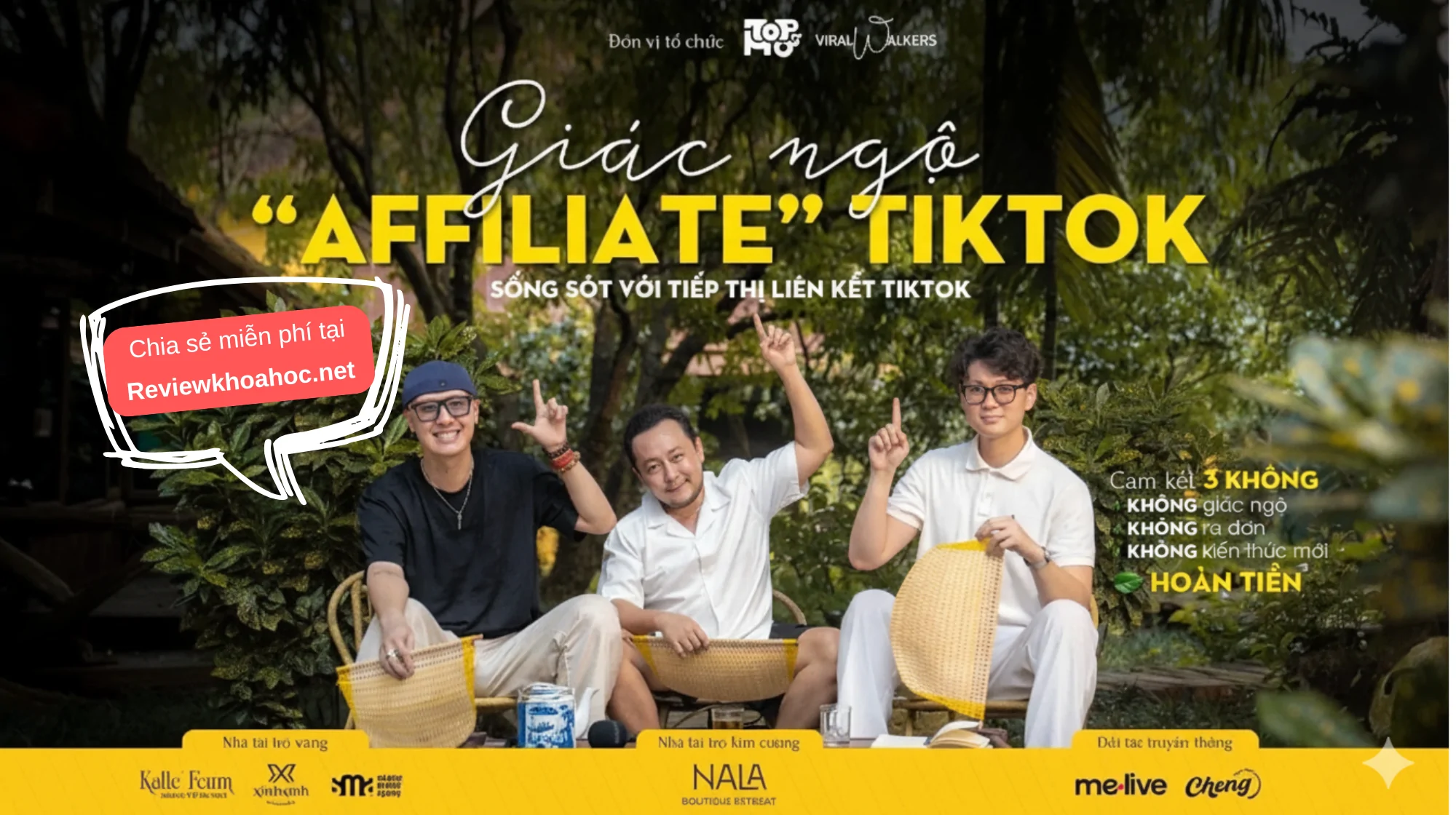 Chia Sẻ Miễn Phí – Khóa Học “GIÁC NGỘ” AFFILIATE TIKTOK K1 – Sống Sót Với Tiếp Thị Liên Kết Tiktok – Phạm Củ + Chú Cá Review + Lê Xuân Lộc