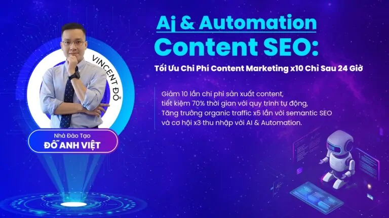Khóa học AI & Automation content SEO – The AI Growth