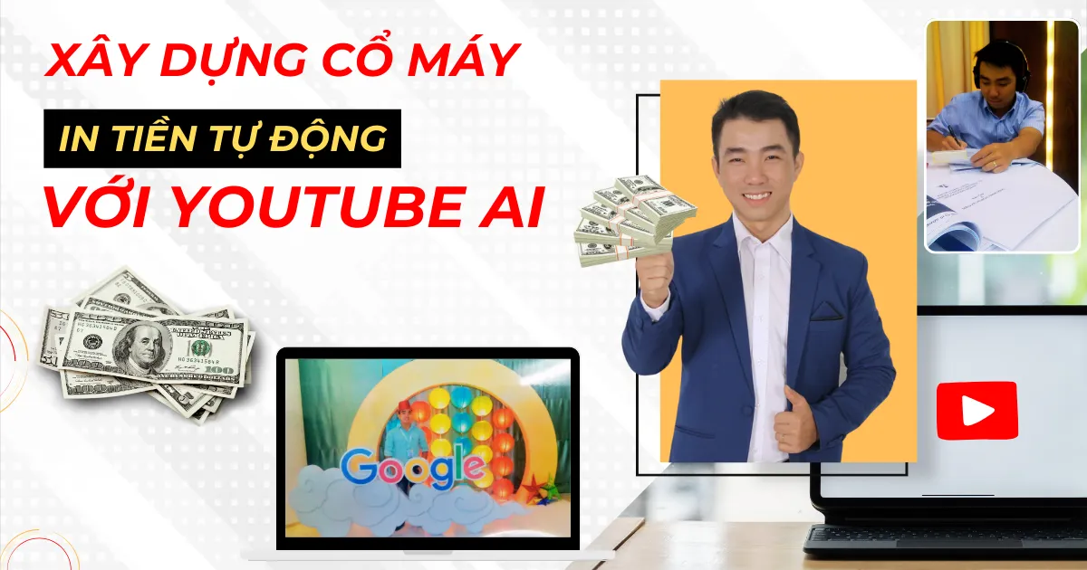 Khoá Học Tiếp Thị Liên Kết Youtube Với Sản Phẩm Số AI Cùng Văn Thế MMO – Tạo Cỗ Máy In Tiền Tự Động Với Youtube Affiliate