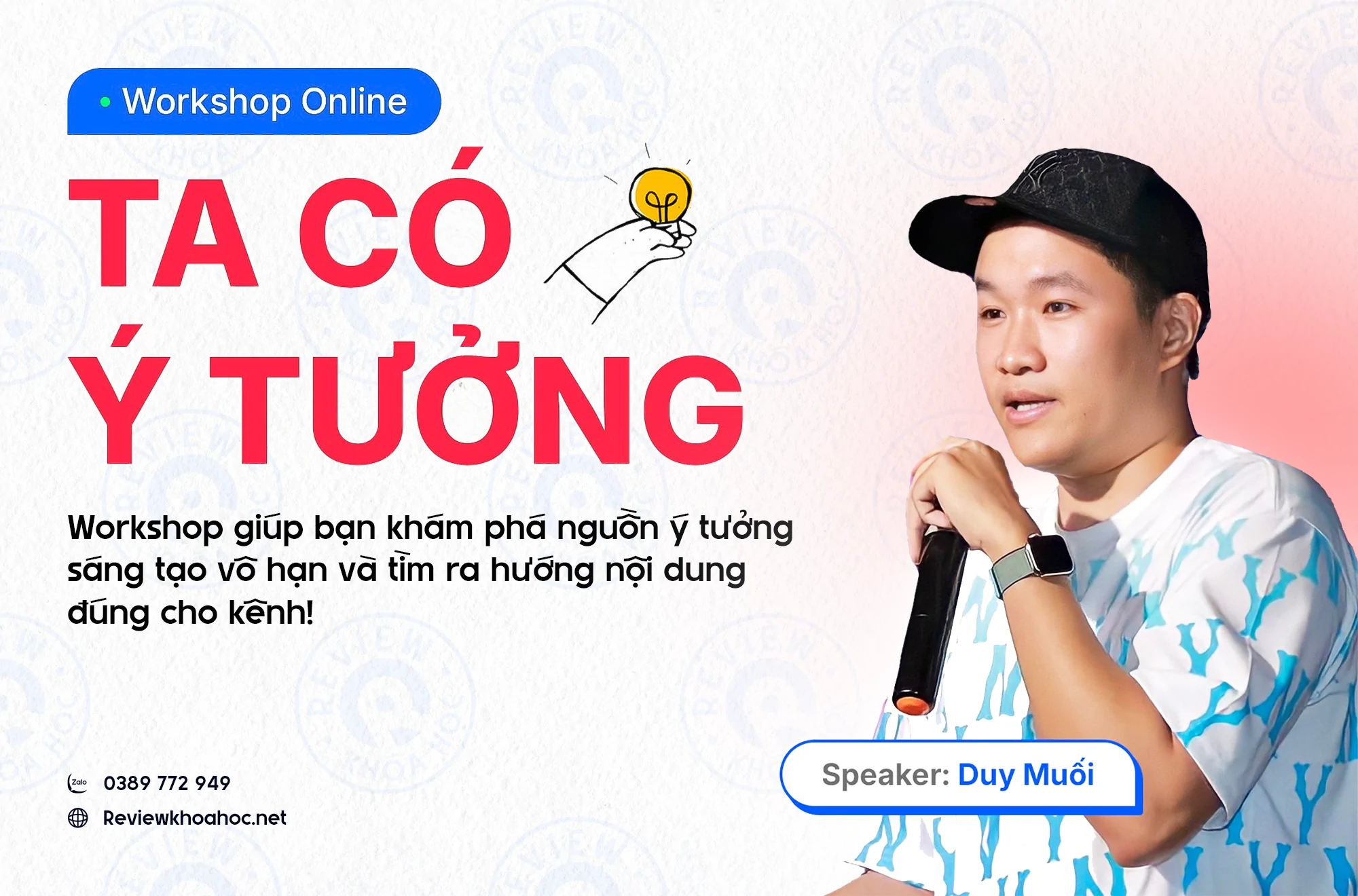 Khóa học Workshop Ta Có Ý Tưởng – Duy Muối