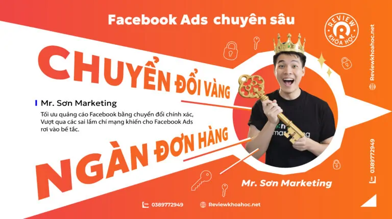 Khóa học chuyển đổi vàng tối ưu quảng cáo facebook bằng chuyển đổi chính xác – sơn marketing