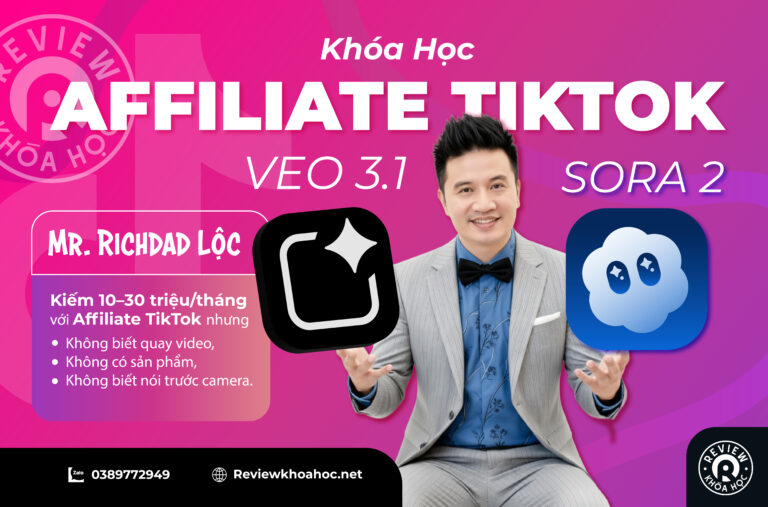 Danh sách bài viết 1 Affiliate tiktok bằng veo 3. 1 & sora 2