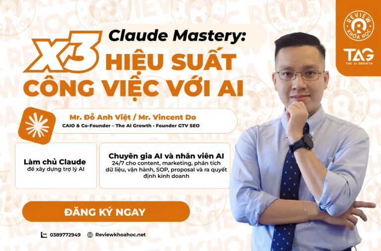 Claude masteryx3 hiệu suất công việc với ai - the ai growth - mr. Đỗ anh việt