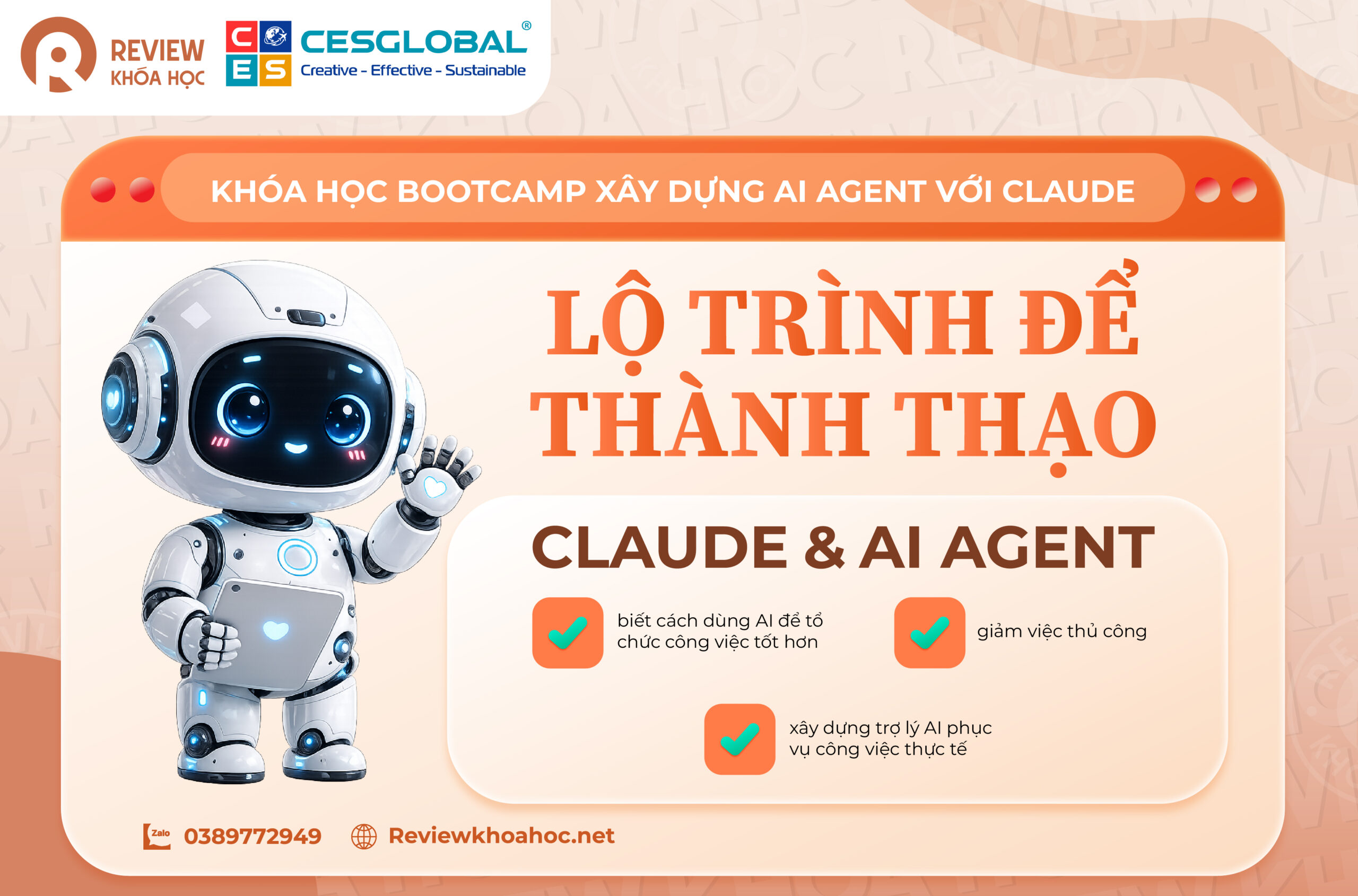 KHÓA HỌC BOOTCAMP XÂY DỰNG AI AGENT VỚI CLAUDE