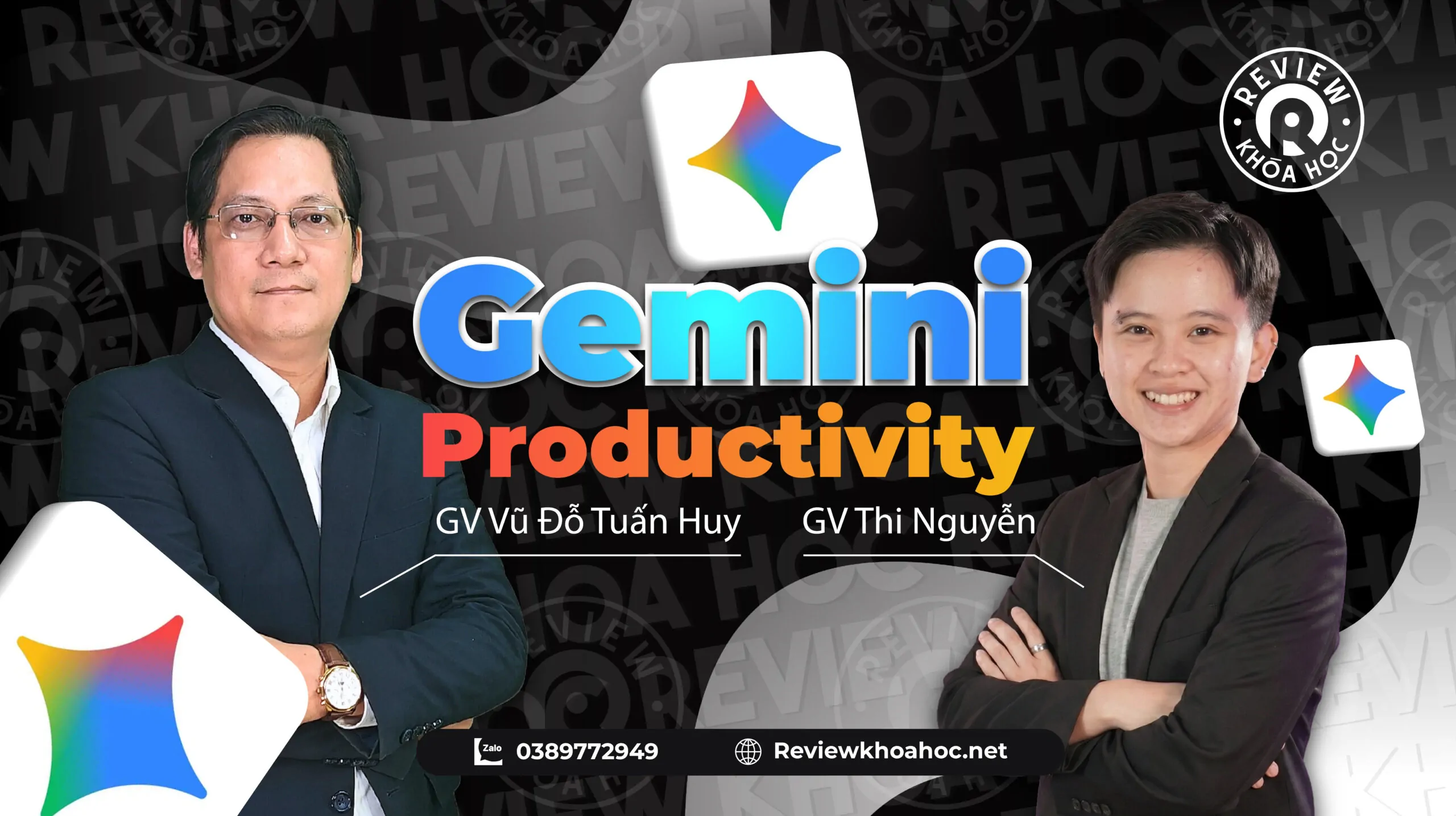 Khóa học Gemini Productivity – CHUYÊN GIA VŨ ĐỖ TUẤN HUY – X5 Hiệu suất làm việc với hệ sinh thái Google AI