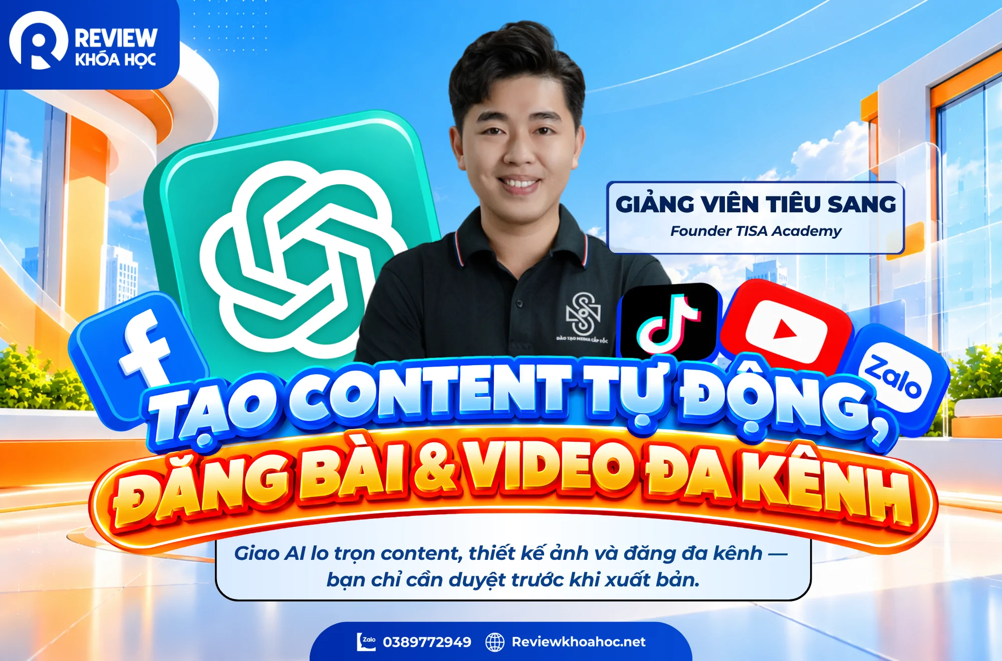 khóa học content AI đa kênh