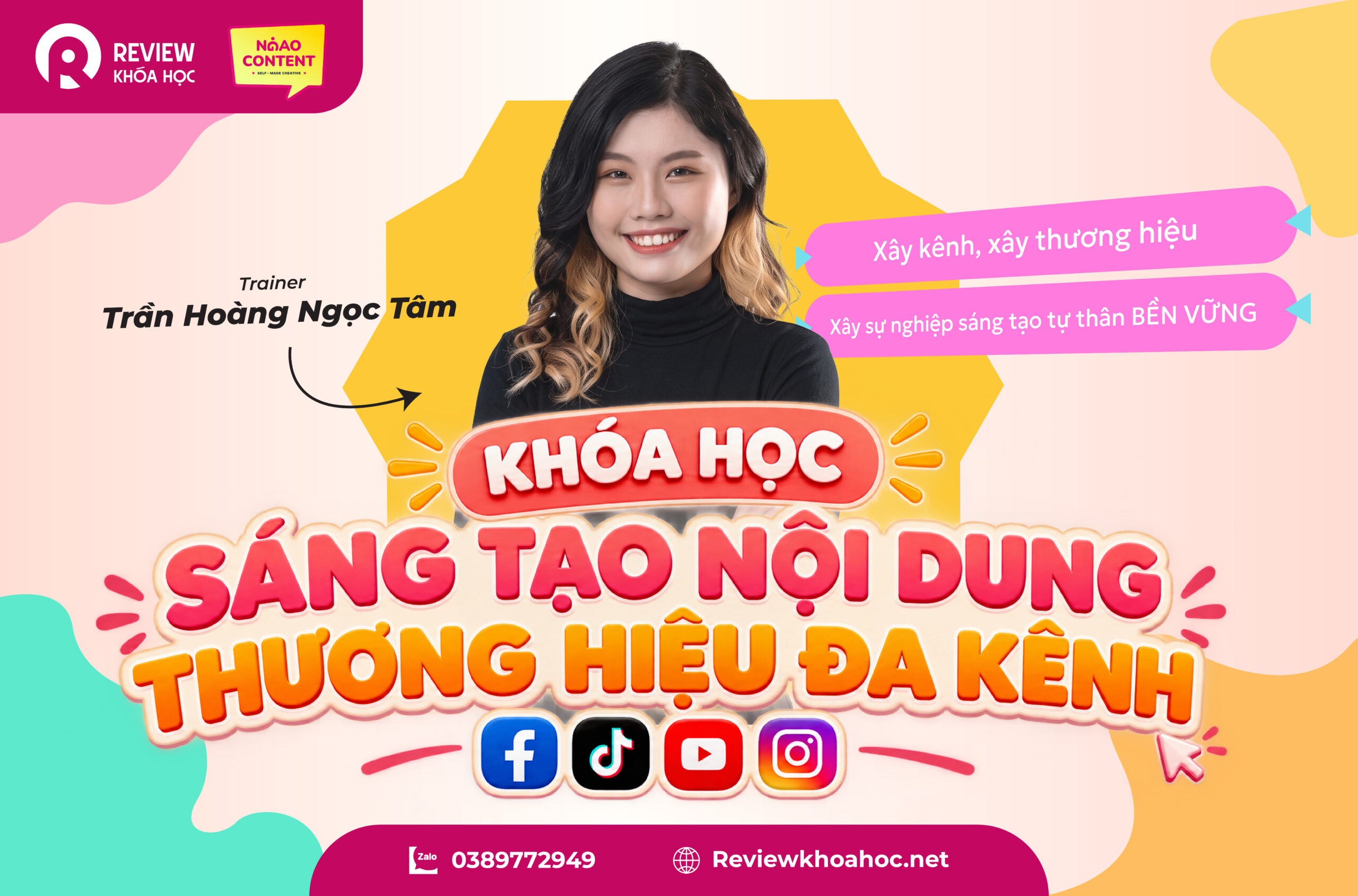 Khóa Học Sáng Tạo Nội Dung Thương Hiệu Đa Kênh Mới Nhất 2026 – Ngáo Content