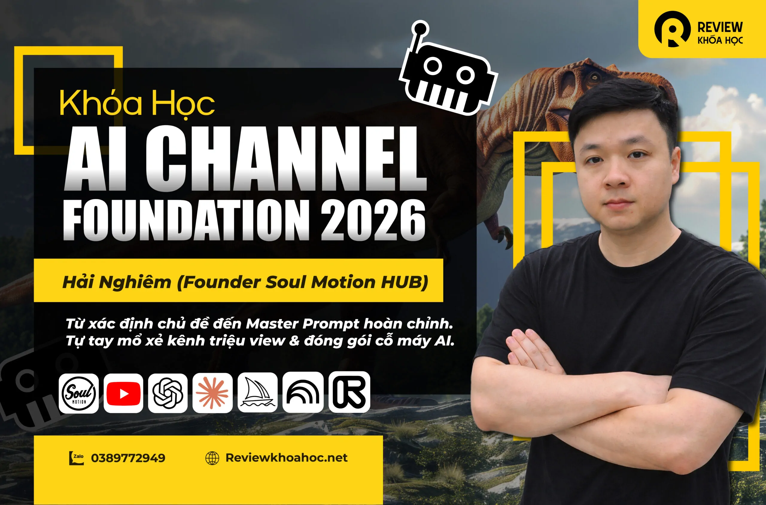 Khóa học ai channel foundation 2026 - hải nghiêm