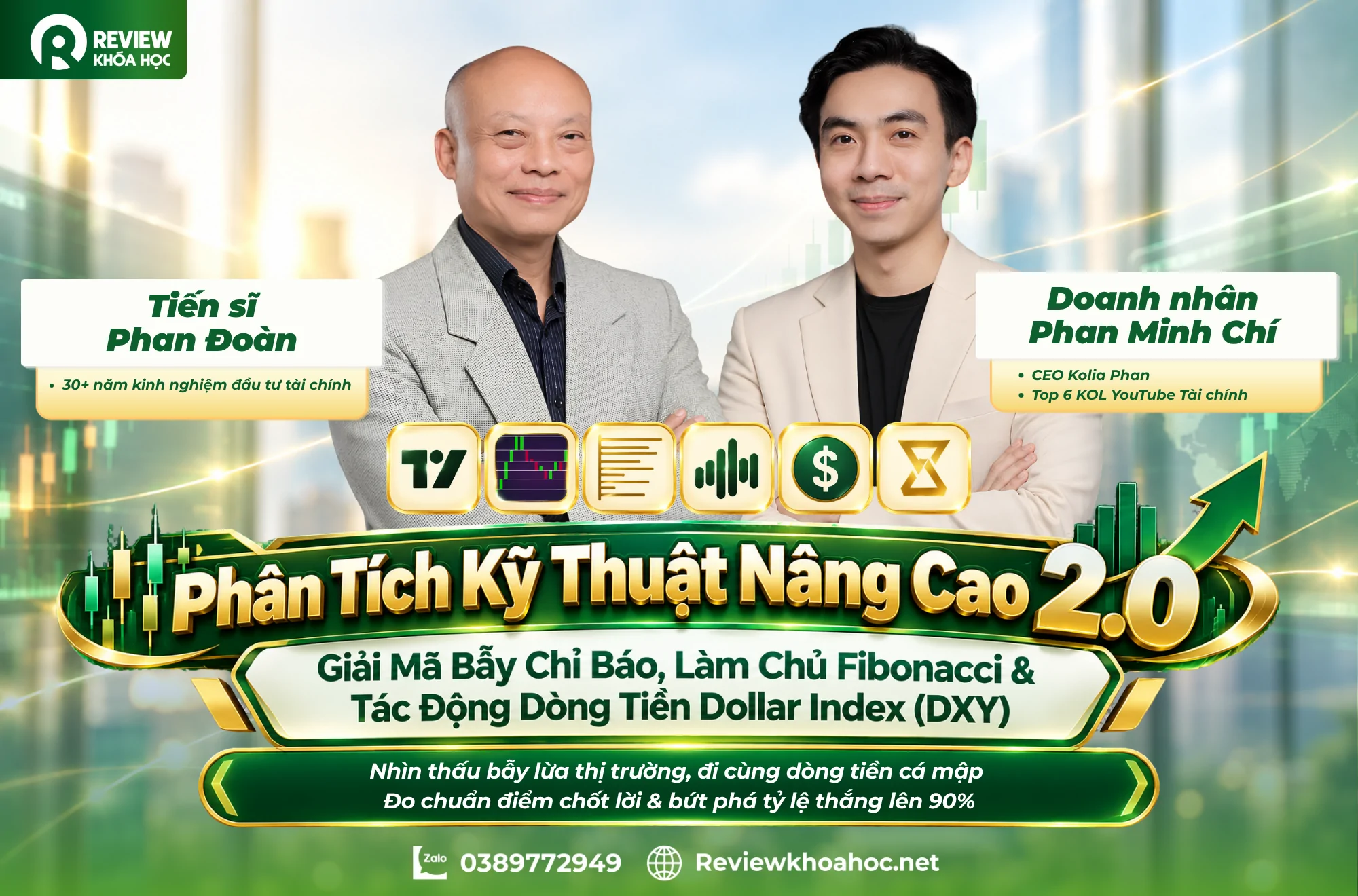 Ảnh bài viết - Phân Tích Kỹ Thuật Nâng Cao 2.0_ Giải Mã Bẫy Chỉ Báo, Làm Chủ Fibonacci & Tác Động Dòng Tiền Dollar Index (DXY) -Tiến sĩ Phan Đoàn &